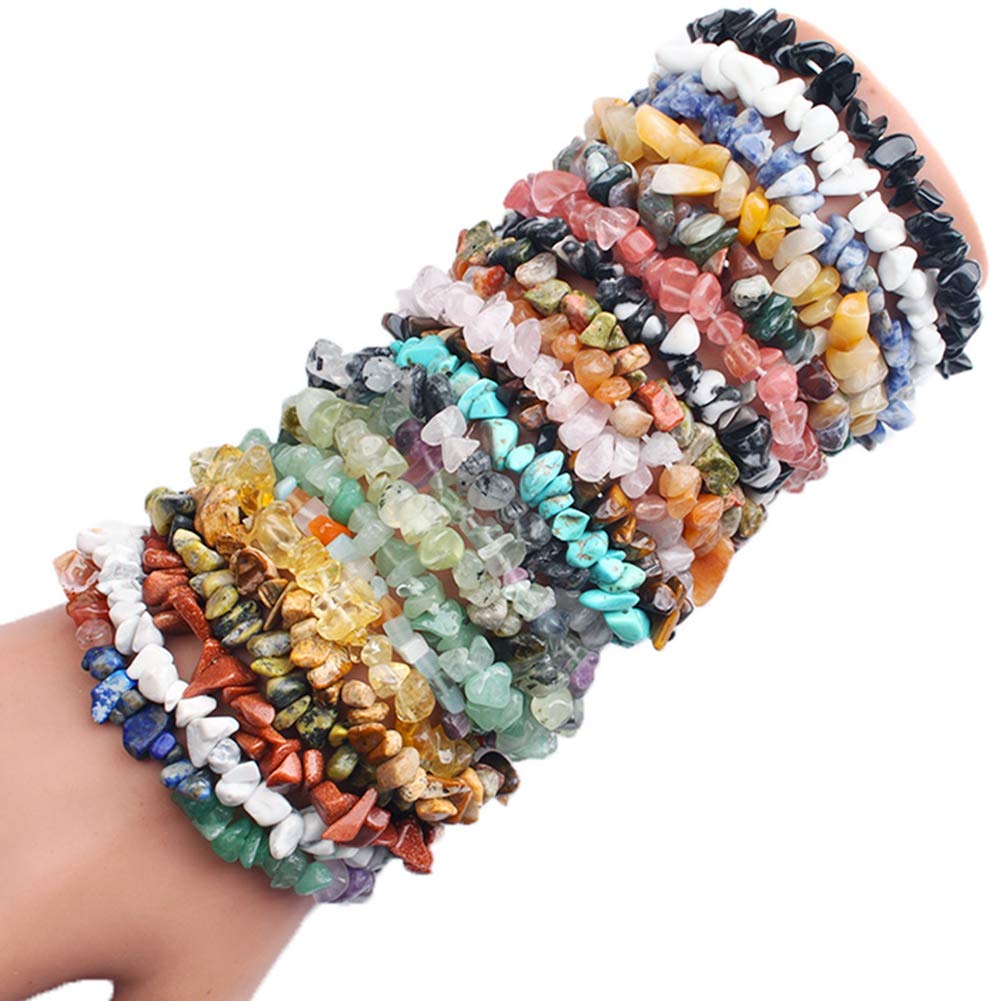 Natural Chip Stone Beads Red Jasper 5-8mm About 400 Pieces Irregular Gemstones Healing Crystal Loose Rocks Bead Hole Drilled DIY for Bracelet Jewelry Making Crafting (5-8mm, Red Jasper)