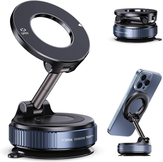 BEIDOQIXIN 360 Automobiles[98+LBS 2800gf Magnetic Car Phone Holder Vacuum Adsorption Suitable for iPhone and Android