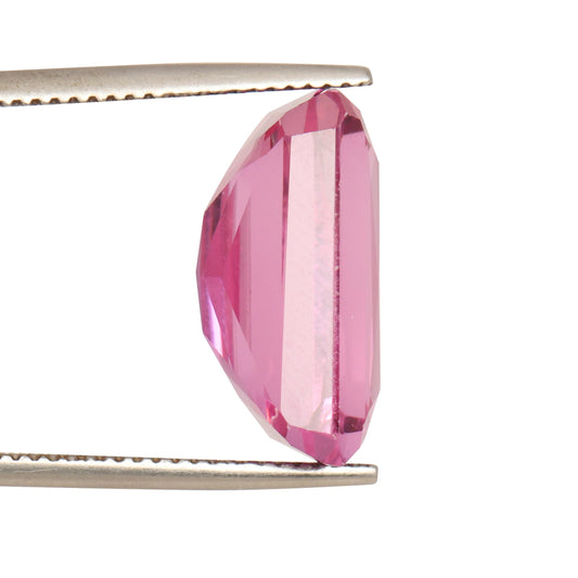REAL-GEMS 15.3 Carat Natural Cut Kunzite Emerald Shape Loose Gemstone for Jewelry