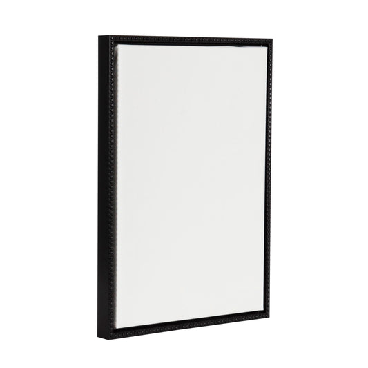 Kate and Laurel Sylvie Blank Framed Canvas Wall Art, 18x24 Black Beaded, Vintage Modern Empty Canvas for Paint-Your-Own Art, Ready to Paint Premium Canvas Already Framed