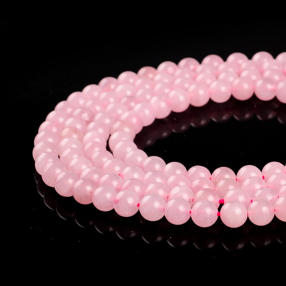 Natural Stone Beads 2mm Rose Quartz Gemstone Round Loose Beads Crystal Energy Stone Healing Power for Jewelry Making DIY,1 Strand 15"