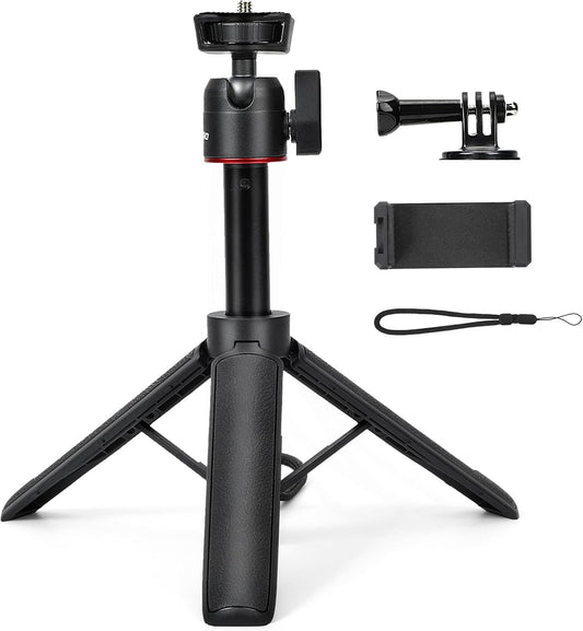 YOPUTBO Tripod,8-23.6inch 360 13/12/11/10/9/8/7/Max 3 5 Extendable Mini Height Adjustable Rotation Ball Head Handheld