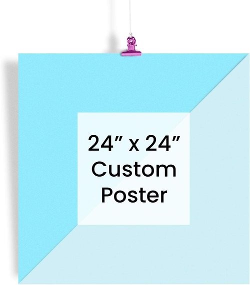 EzPosterPrints - Custom Poster Print - Upload Your Image for Personalized Decor | 24 X 24 Inches