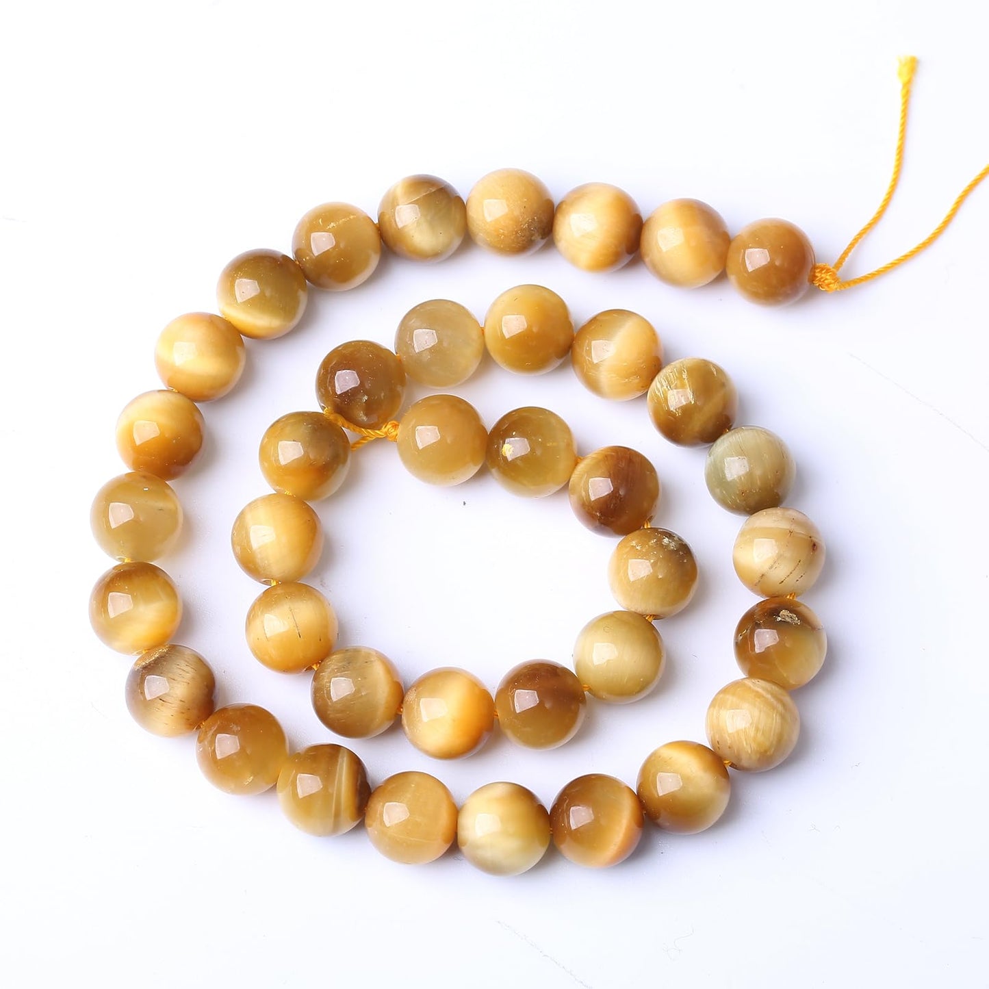 90PCS 4MM AAA Gold Tiger Eye Stone Beads Natural Gemstone Bead Crystal Healing Energy Jewelry Making DIY 15 inches