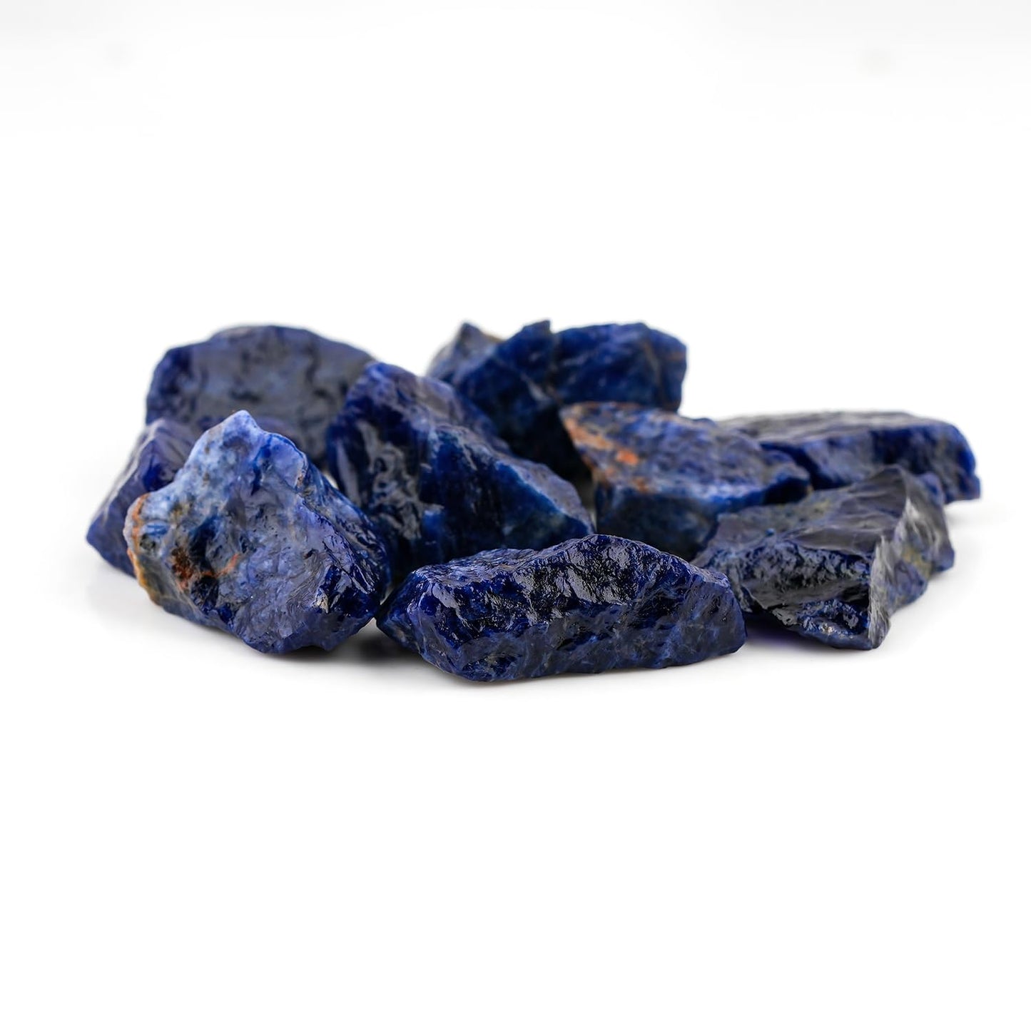 ColouredRocks 175+carats Sodalite Crystals, Raw Stones, Rough Gemstones, Jewelry Making Supply, Cabbing, Polishing, Cutting, DIY, Crafts (10pcs) (20-30mm)