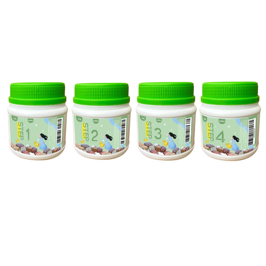 12 LBS Rock Tumbler Grit Set, Rock Tumbler Grit Refill Kit,4-Steps Supplies for Tumbling and Polishing Stones and Gems