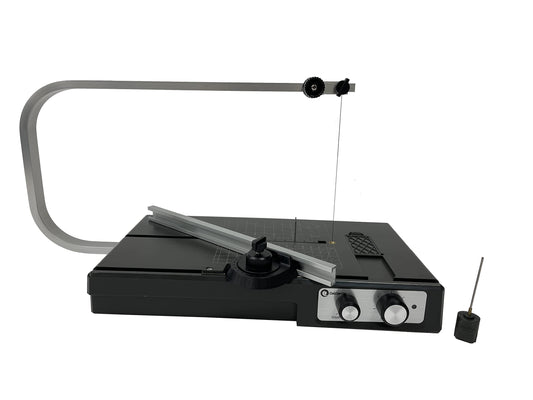 Hot Wire Foam Cutter Table- Variable Temp, Multi Angle, Bevel Shaping Hot Foam Knife With Removable Plunge Cutter. Includes 100-240v 18w Power Transformer By Calcor C3M