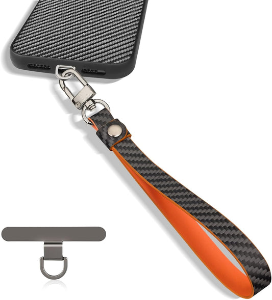 Carbon Zone Carbon Fiber Phone Wrist Strap,Phone Chain Wristlet,Anti Theft Strap,Universal Mobile Device Chain Lanyard