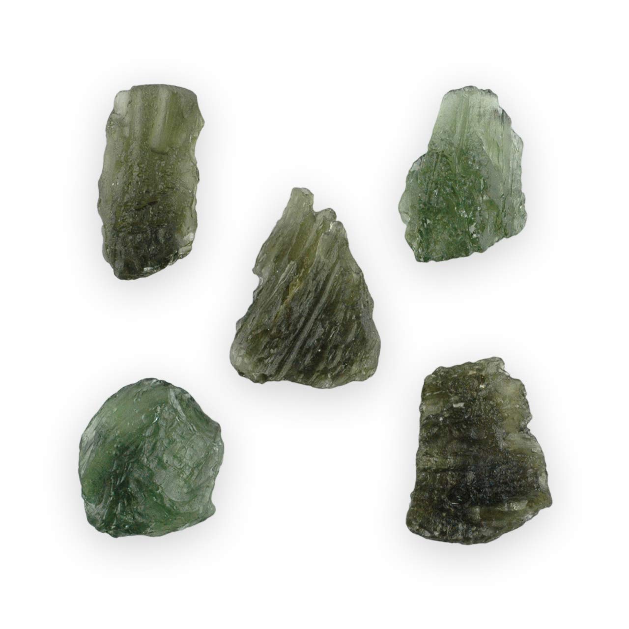 Genuine rough Moldavite 10-14 carat Stone, One Piece