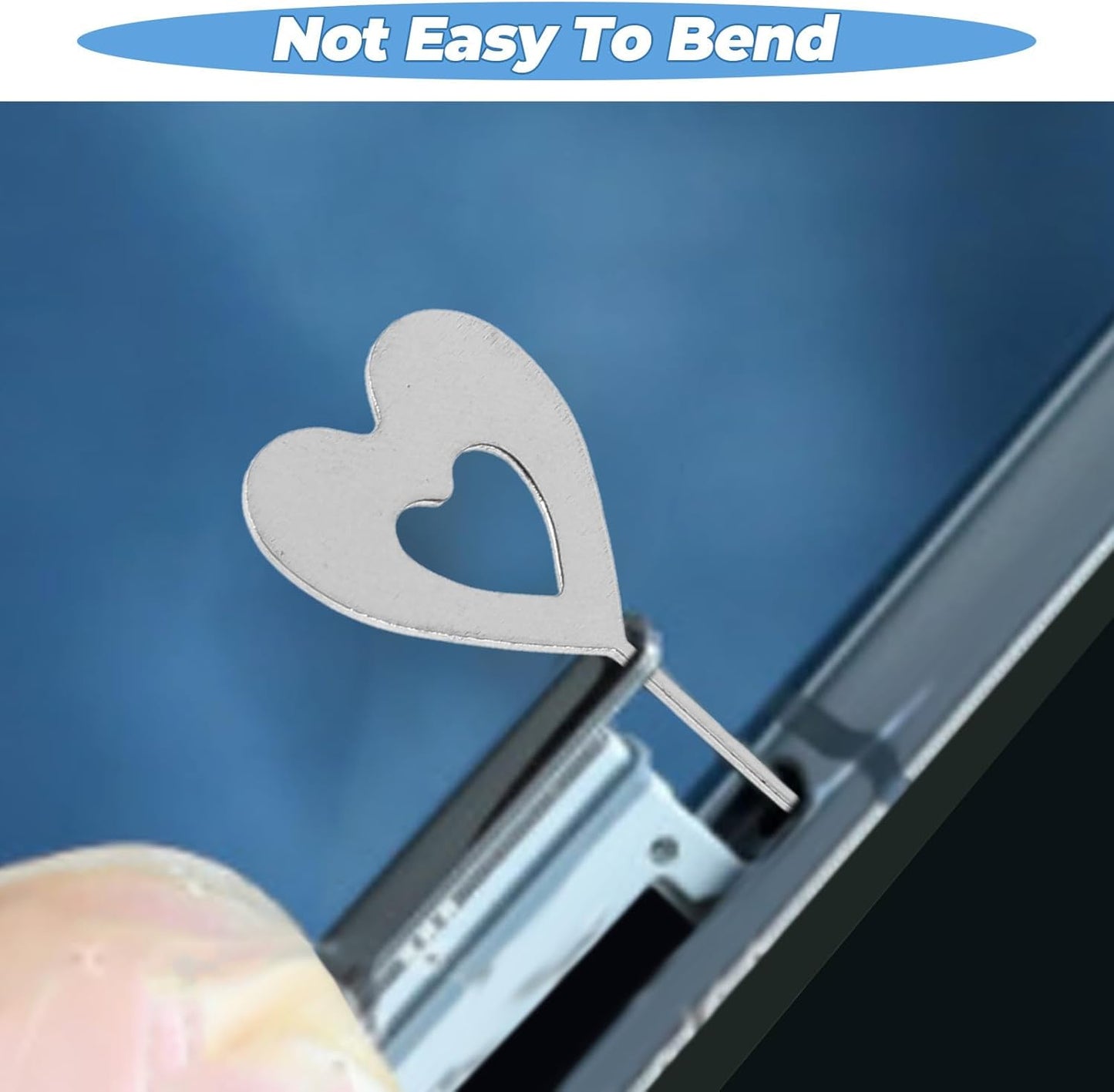 100pcs Set Reset KALLORY Sim Card Ejector Tool with Heart-Shaped Pins Mobile Phone Sim Tray Removal Needles