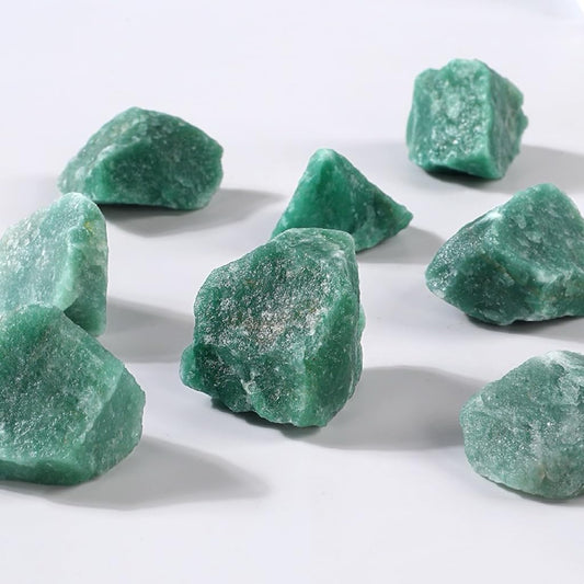 1LB Natural Green Aventurine Raw Healing Crystals, Energy Stones for Meditation, Reiki, Chakra Balancing, Home Décor and Spiritual Gifts (30-50mm)