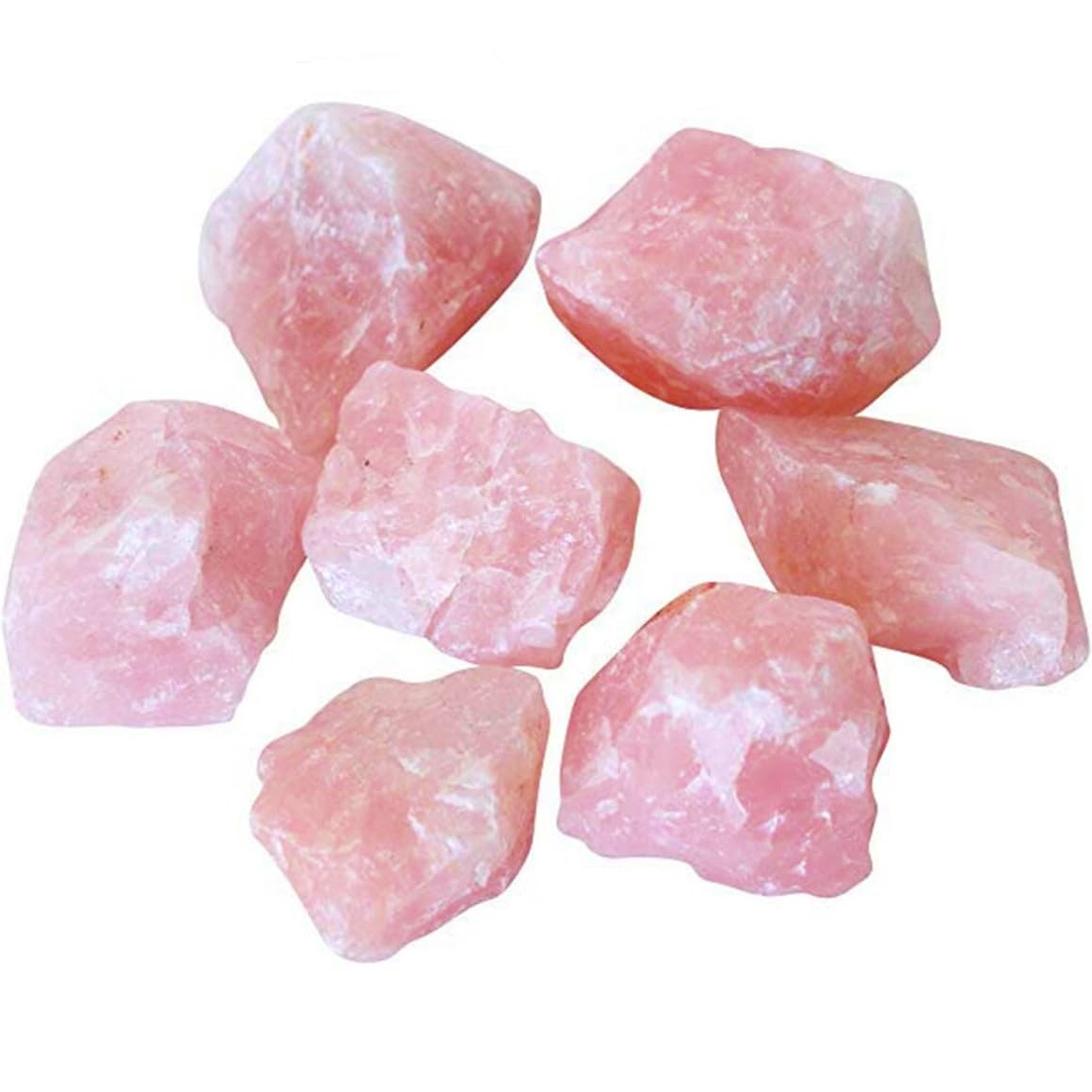 Simurg Raw Rose Quartz Stone 1lb Rose Quartz Rough Crystal ‌Aroma Stone - Rose Quartz Rocks for Cabbing, Tumbling, Cutting, Lapidary, Polishing, Reiki Crystal Healing