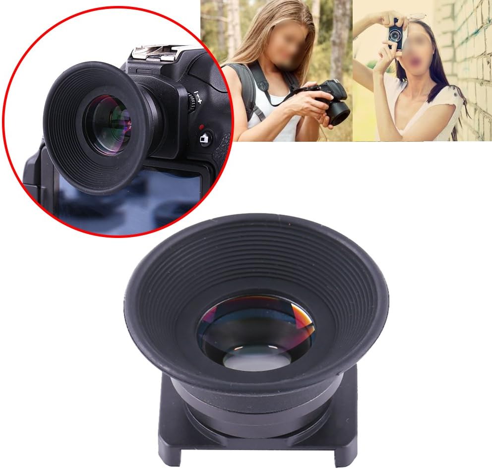 1.51X Pssopp Durable Fixed Focus Viewfinder Eyepiece Magnifier Eyecup for DSLR Camera Good Helper for Short and Long