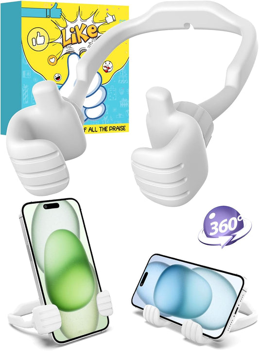 CALDEVER Gifts for Mothers Day Teens Kids Men Women Gifts: Thumbs Up Lazy Phone Stand Holder for Desk Funny Gadgets