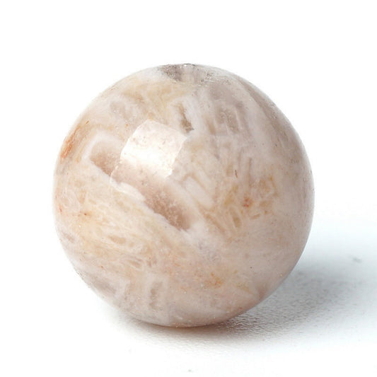 100Pcs Natural Stone 6mm Bamboo Leaf Agate Round Loose Gemstone Energy Healing Beads Hole Size 1mm DIY Smooth Beads for Bracelet Necklace Earrings Jewelry Making