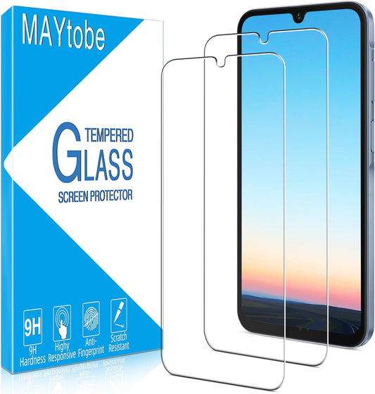 [2-Pack A17 5G A16 5G MAYtobe Screen Protector Designed for Samsung Galaxy / Tempered Glass, Bubble Free, Anti Scratch
