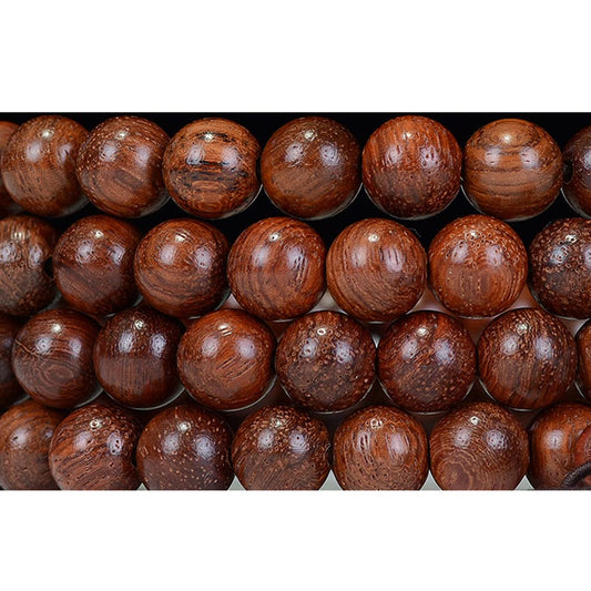 CarpenterC 500pcs 8mm Gorgeous Natural Round Polished Rosewood Loose Beads for Jewelry Making DIY Handmade Crafts