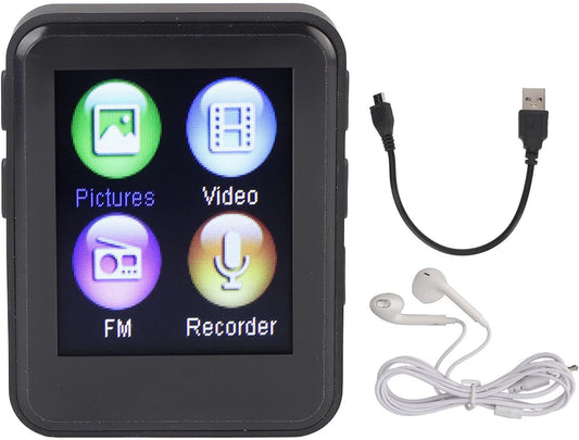 ASHATA MP3 1.77 Inch Player, TFT Color Screen HiFi Music Player Build in Speakers, Ebook Reader, Picture Viewer, Video