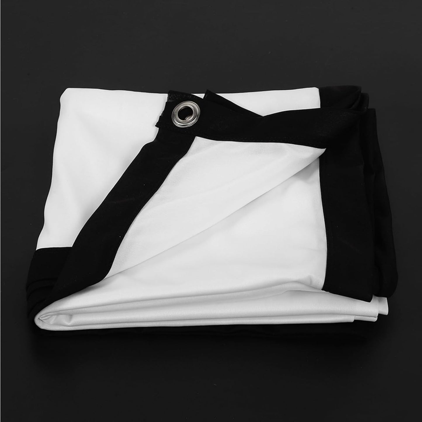 120 Inch, 16:9 Projector Screen Foldable Non Crease Portable Projection Screen, Thicken Soft White Polyester Projector