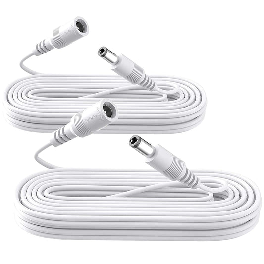 ANLINK 2 Pack 10ft 3M 12V 5.5mm 2.1mm DC Power Extension Cable, Premium Pure Copper DC Power Adapter Extension Cord x