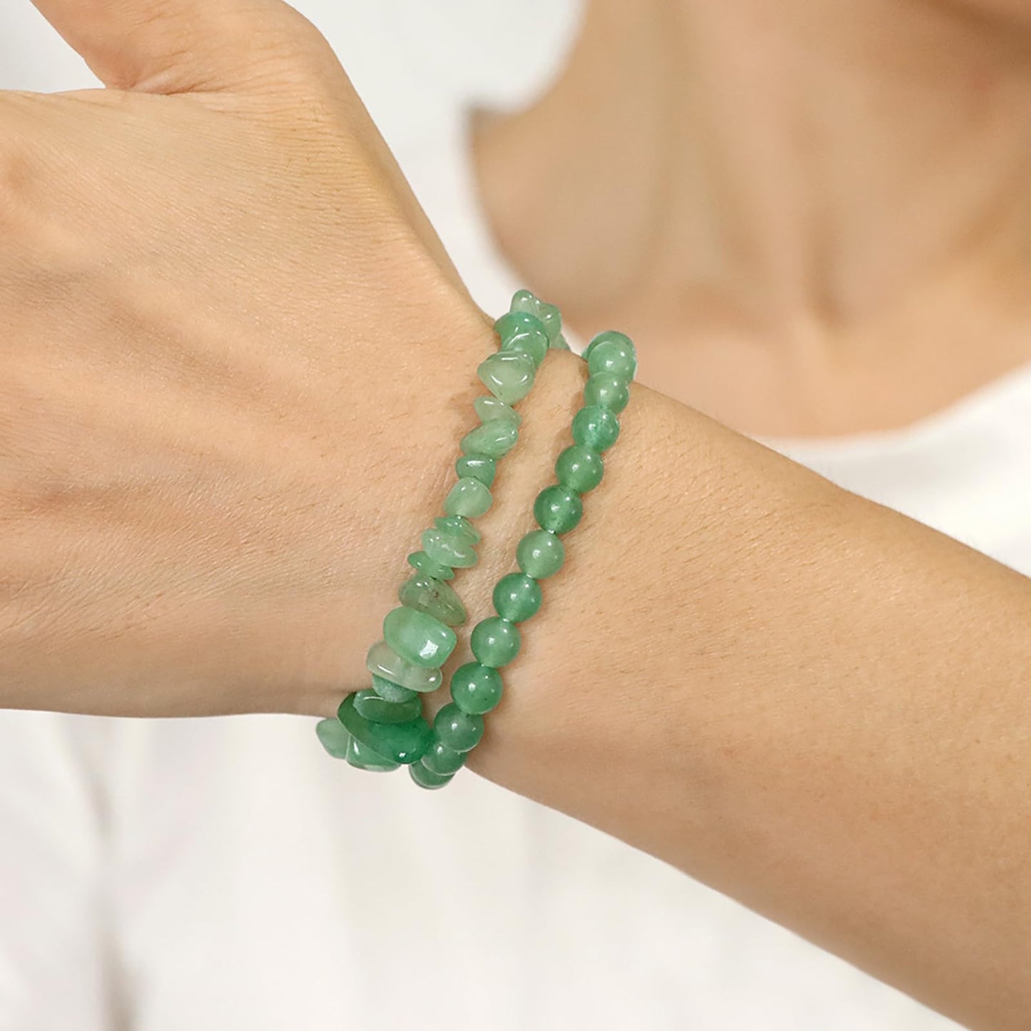 Jade Bracelet for Women 6mm Green Aventurine Bracelet Natural Jade Green Beaded Bracelet Jade Jewelry for Women