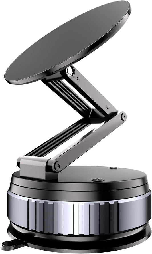 BJSYLTEK 16/15 S24 360 Magnetic Car Phone Mount for iPhone Pro Max/Samsung - Ultra-Strong Vacuum Suction, No Residue