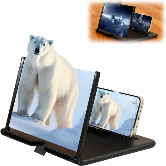 BSonata 3D 10inch) Screen Magnifier Version, Mobile Phone HD Magnifying Projector Screen Enlarger for Movies, Videos