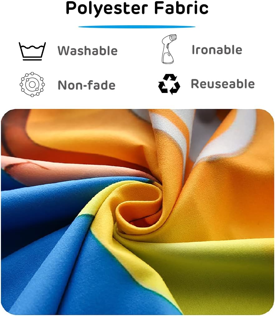 BELECO 5x3ft Fabric Nautical Backdrop Life Buoy and Toy Boat Shells on Blue Wooden Background Phtography Backdrop