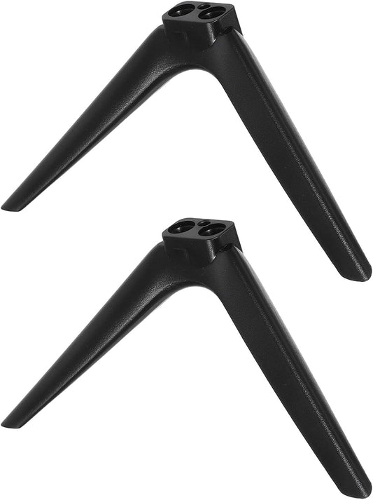 ARTIBETTER 15mm No-Drill Tabletop Tv Stand Bracket with Dual-Hole Plastic Feet, Television Support Holder for Flat