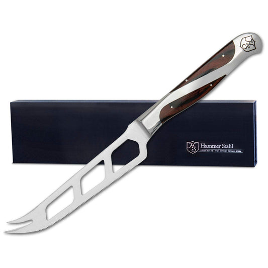 Hammer Stahl 5" Cheese and Tomato Knife | Durable Pakkawood Handle | Perfect for Cutting, Slicing, and Serving