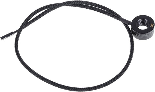Alphacool G1/4 Eiszapfen Temperature Sensor IG/IG with AG Adapter, Deep Black