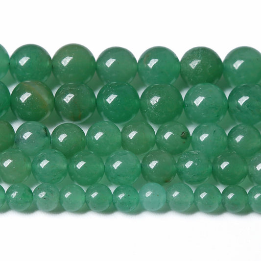 120PCS 6MM Natural Stone Green Aventurine Gemstone Loose Beads for Jewelry Making DIY Bracelet
