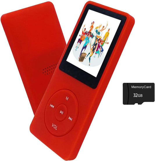 arungo MP3 32GB 128GB Player with Speaker Earphones Portable Music Player for Kids Support FM Radio Voice Recorder