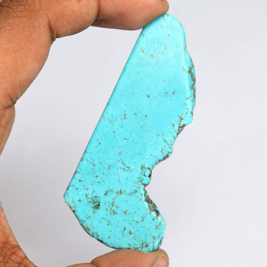 148.00 Ct Natural Raw Blue Turquoise Slab, Protective Untreated Blue Turquoise, Healing Crystal Loose Gem