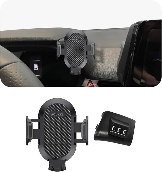 AOUKKL 2021-2025 4-7 Phones,360 Car Phone Holder Fits for Toyota Sienna Accessories,Thick Cases Friendly,Cell Phone