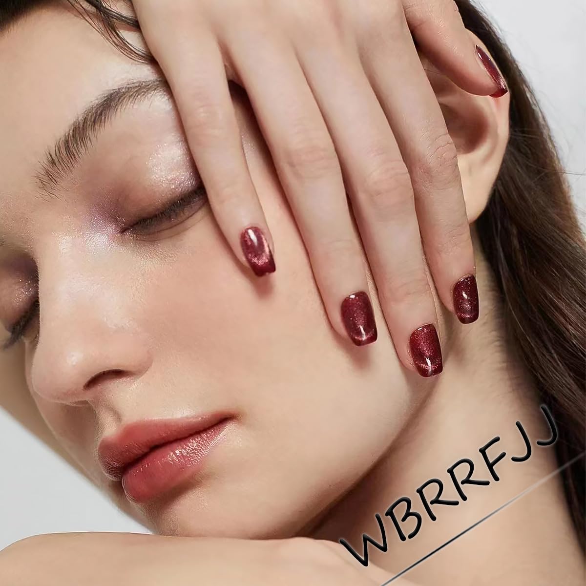 24Pcs Green Press on Nails Medium Almond Fake Nails 3D Pearl Rhinestones Design Gold French Tips Flower Acrylic Nails Glue on Nails Spring False Nails White Floral Full Cover for Women Manicure Salon