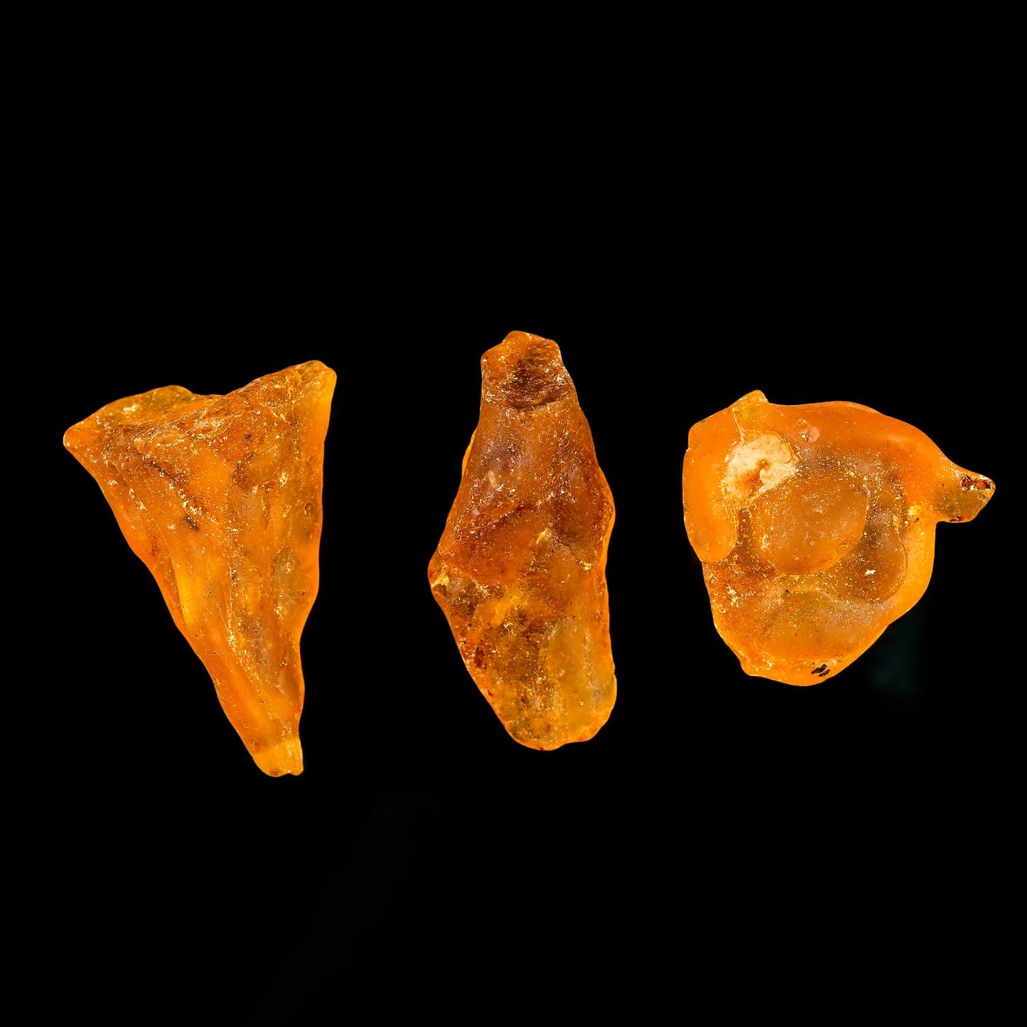 ColouredRocks (20-30mm) 3pcs Real Amber Crystals, Raw Stones, Rough Gemstones, Jewelry Making Supply, Cabbing, Polishing, Cutting, DIY, Crafts