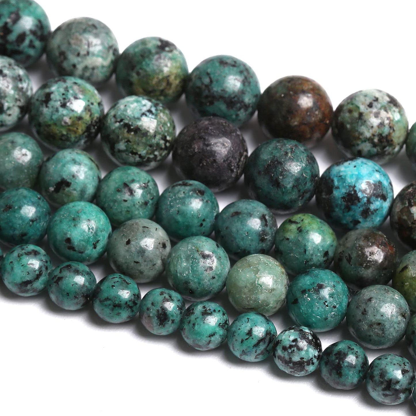 6MM 60PCS Natural Stone African Turquoise Loose Beads for Jewelry Making DIY Bracelet