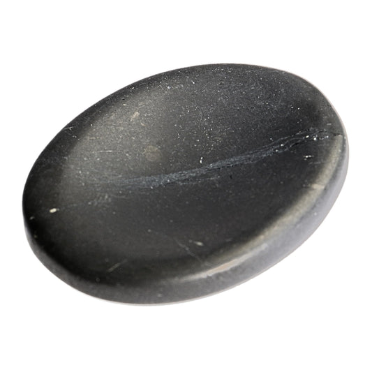Anaya Agate Shungite Worry Stones Certified Crystal Thumb Worry Stone for Anguish, Relaxing and Soothing Balance Stones for Meditation, Stress Relief Crystals and Healing Stones for Men Women