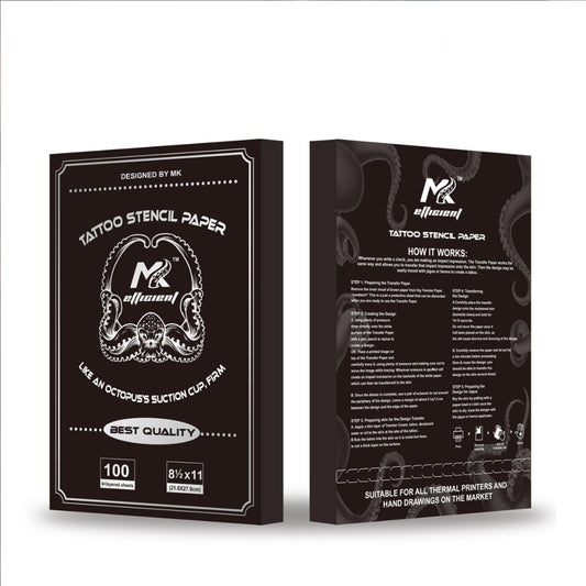 Tattoo Stencil Paper 100 Sheets, A4 4-Layer Thermal Transfer Sheets for Tattooing, Premium Carbon Tracing Supplies