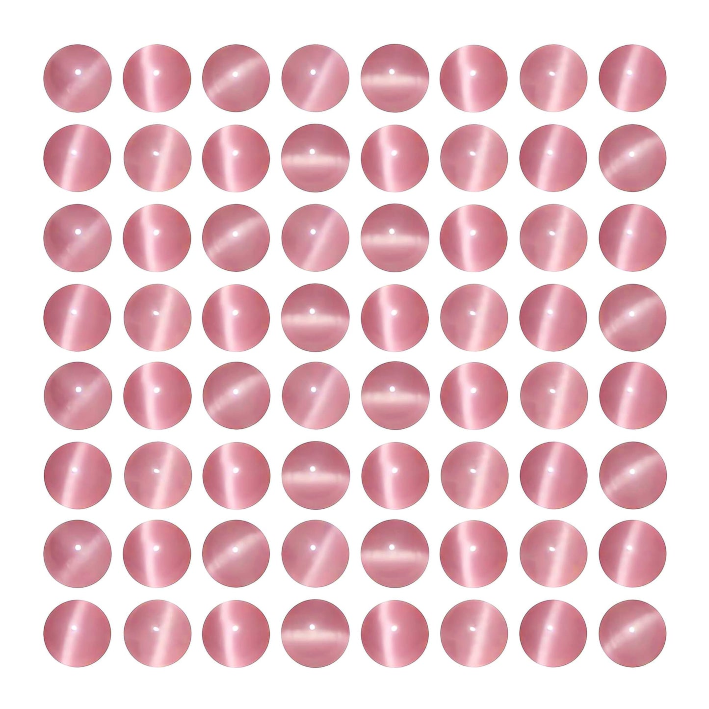 MJDCB 45pcs Pink Cat Eye Stone Beads 8mm Round Crystal Loose Bead for Jewelry Making DIY Bracelets Necklace Accessories