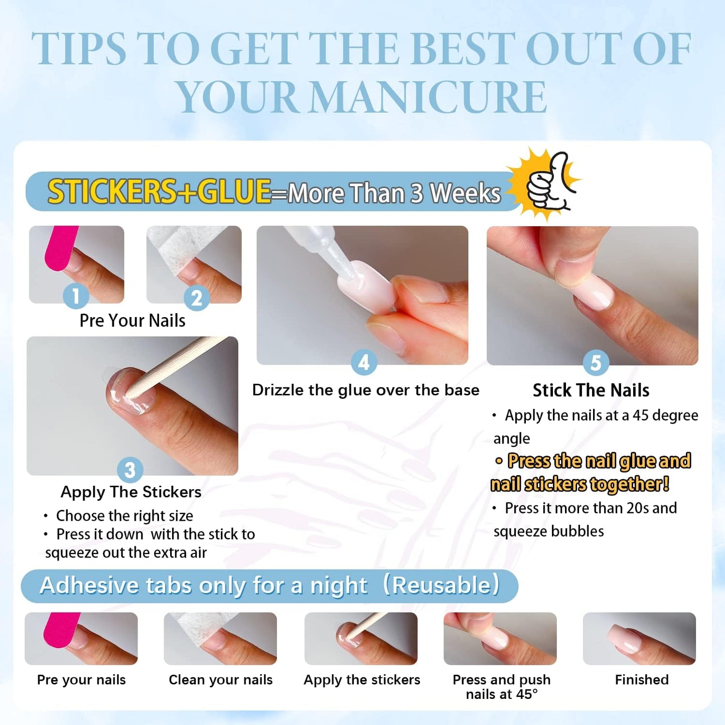 Hot Pink Press on Nails Short Square Fake Nails Glue on Short Square Nails Press ons, Soft Gel Acrylic Glue on Nail Stick on for Women Thick Reusable Solid Color 24pcs