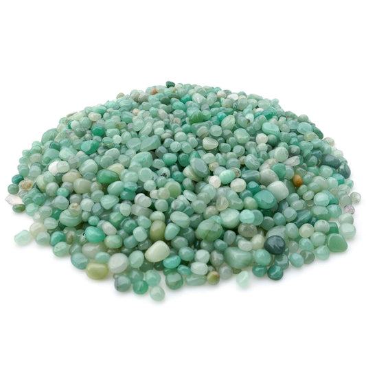 Sisamn Tumbled Polished Crystal Stone Green Aventurine Chips 3Lb Vase Filler Stones, Bulk for Fish & Turtle Tanks, Plant Decor, Home Decor, Jewelry Making, DIY, Reiki Healing