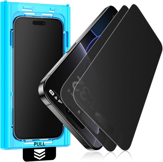 2 Pack 15 6.7-inch Mothca Matte Privacy Screen Protector for iPhone Pro Max [Auto Fit Box Dust-Free] Anti Spy