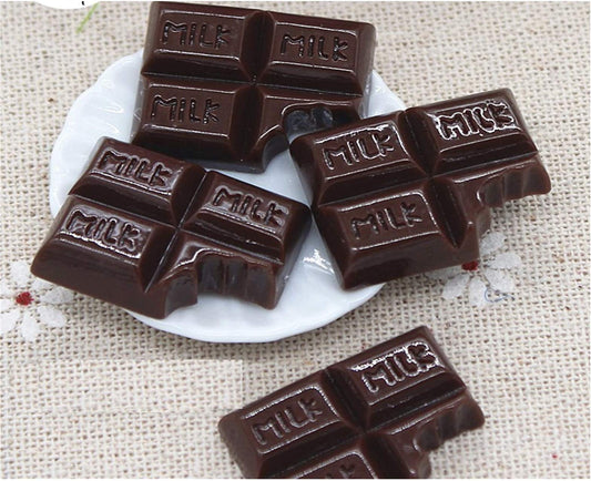 ARTS AND CRAFTS SUPPLIES 10pcs Chocolate Bar Sweet Candy Fake Food Miniature Dessert Ice Cream Flat Back Cabochons Decoden Flatback DP073