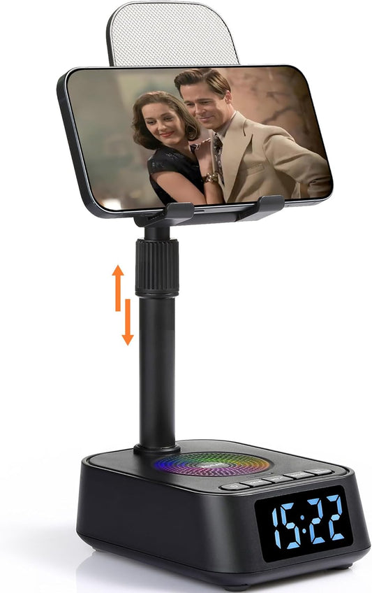 ASEAT Gifts for Men Women, Adjustable Phone Stand Bluetooth Speaker, Birthday Gifts Him Husband, Phone Holder