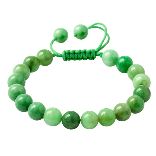 Amazing Gemstone Chrysoprase Premium Bracelet, Gifts For Men & Women - Protection Healing Crystal Bracelet - 8mm Gemstone Beaded Adjustable Bracelet, Pulseras Para Hombres Mujer Stocking Stuffers