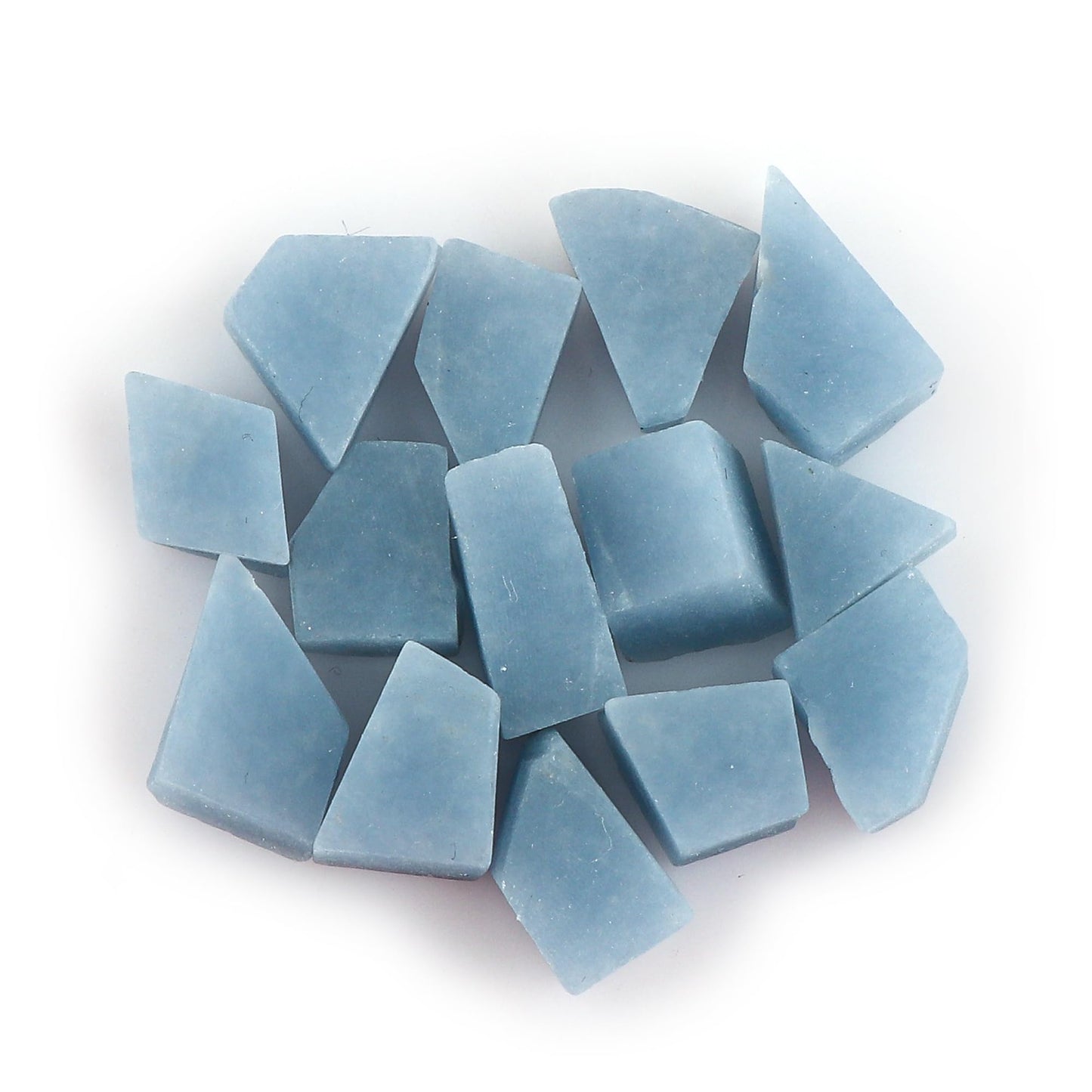 CRYSTALIS 100cts Natural Angelite Raw Crystals, Loose Gemstone Wholesale Bulk Rough Jewelry Making Supply, Chakra And Healing Raw Stones, Wire Wrapping, DIY, Tumbling, Gem Collection