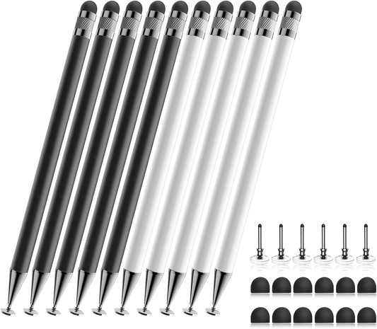 Bopomofo (10 2-in-1 Stylus Pcs), Stylus Pen for Touchscreen, High Precision and Sensitivity, Suitable