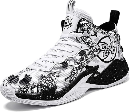 Boys Basketball Shoes Breathable Indoor Athletic Shoes Youth Outdoor Fashion Sneakers Comfortable Basketball Shoes for Girls